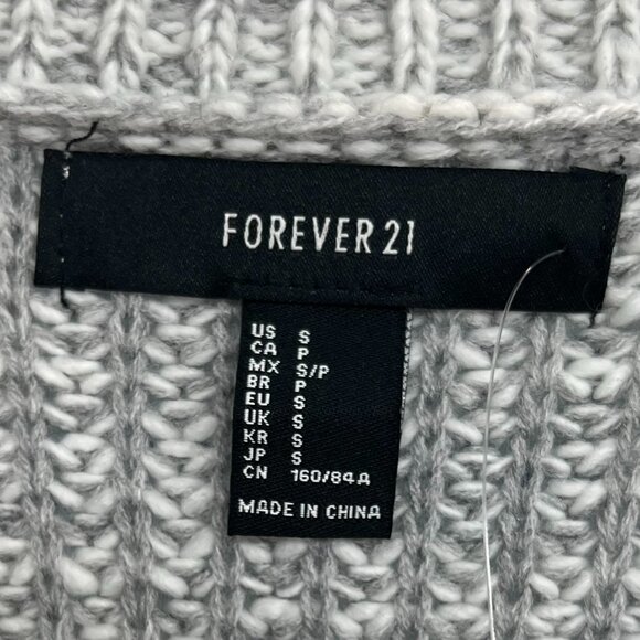 NWT Forever 21 Gray Women's Sweater Size Small - Picture 4 of 7